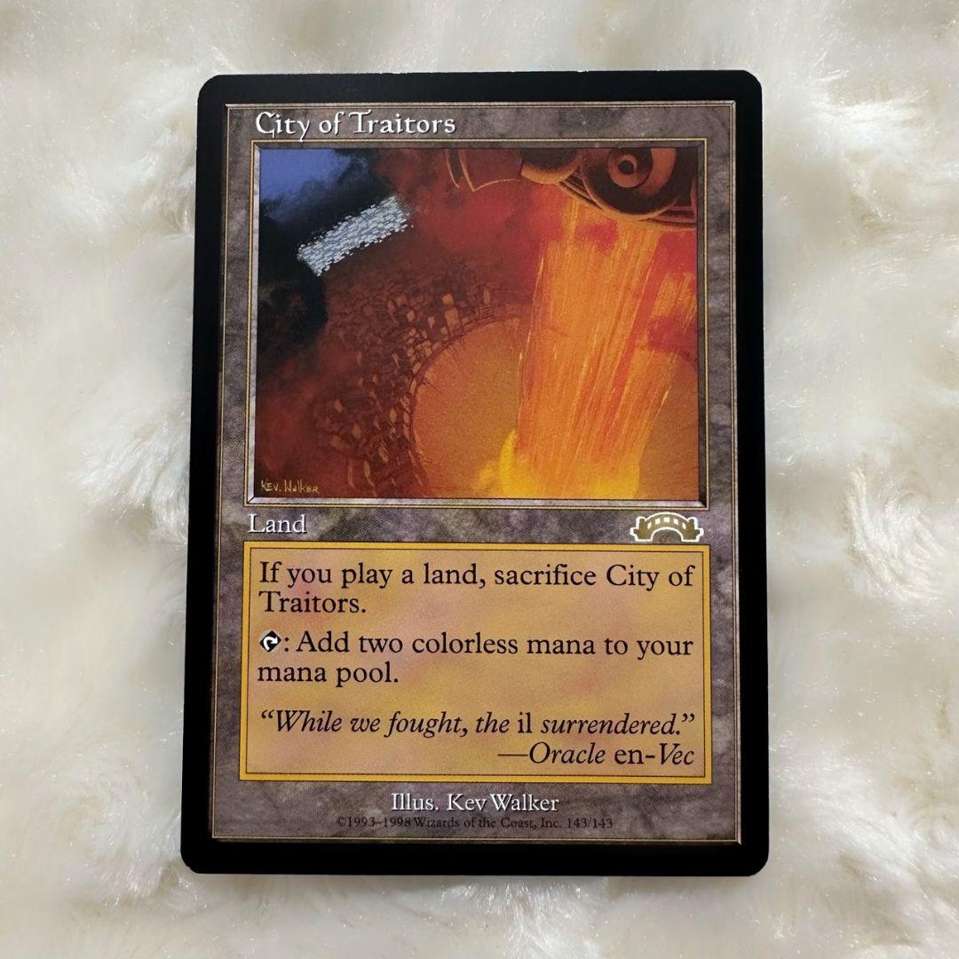 裏切り者の都 日本語版 裏切り者の都 mtg City of Traitors 英語 土地