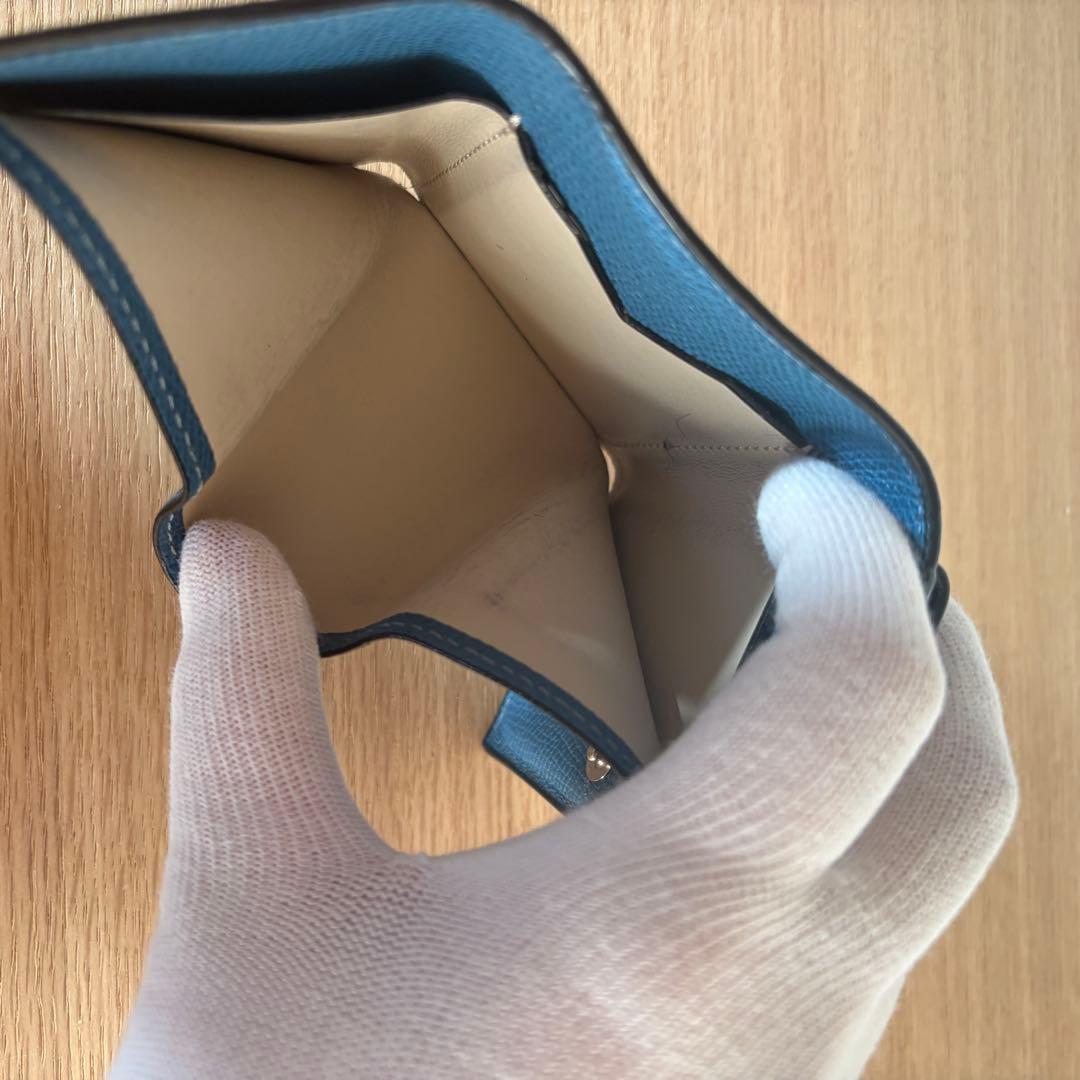 ★最終価格★Valextra ヴァレクストラ コンパクトパース コバルトブルー