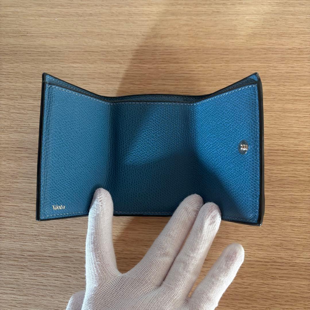 ★最終価格★Valextra ヴァレクストラ コンパクトパース コバルトブルー