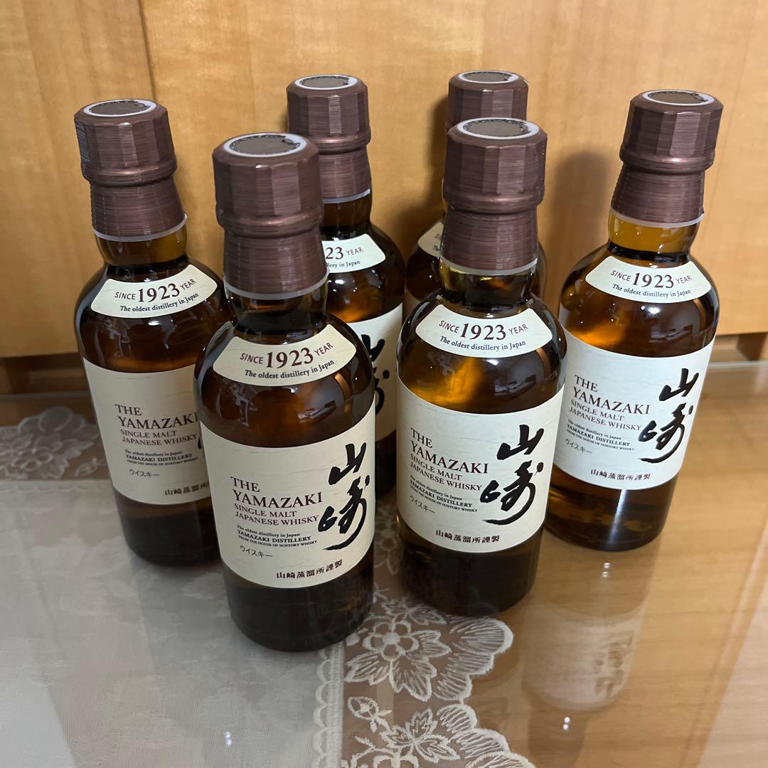 《新品未開封》サントリーシングルモルトウイスキー 山崎 180ml×６本