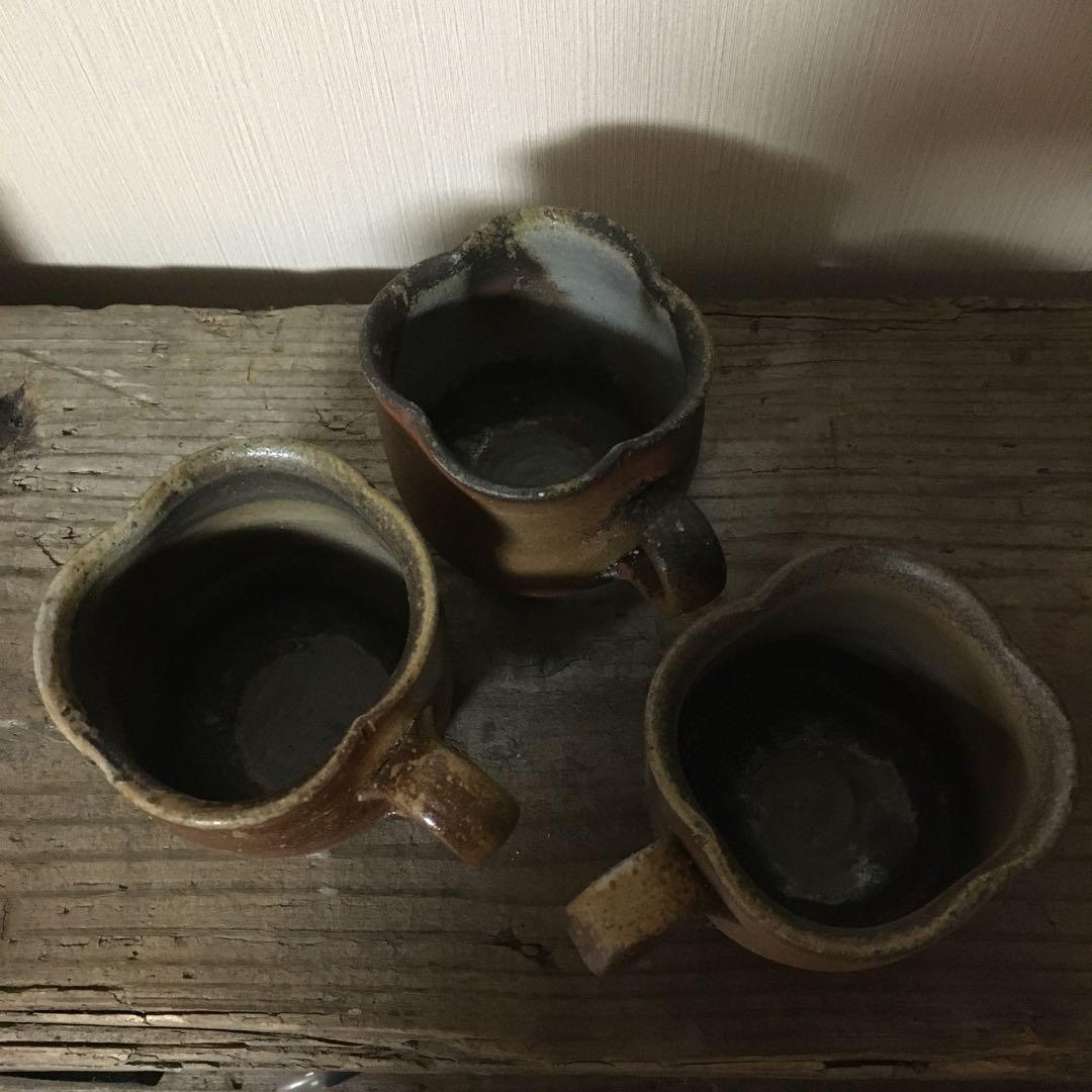 備前焼　マグカップ　大平一誠造