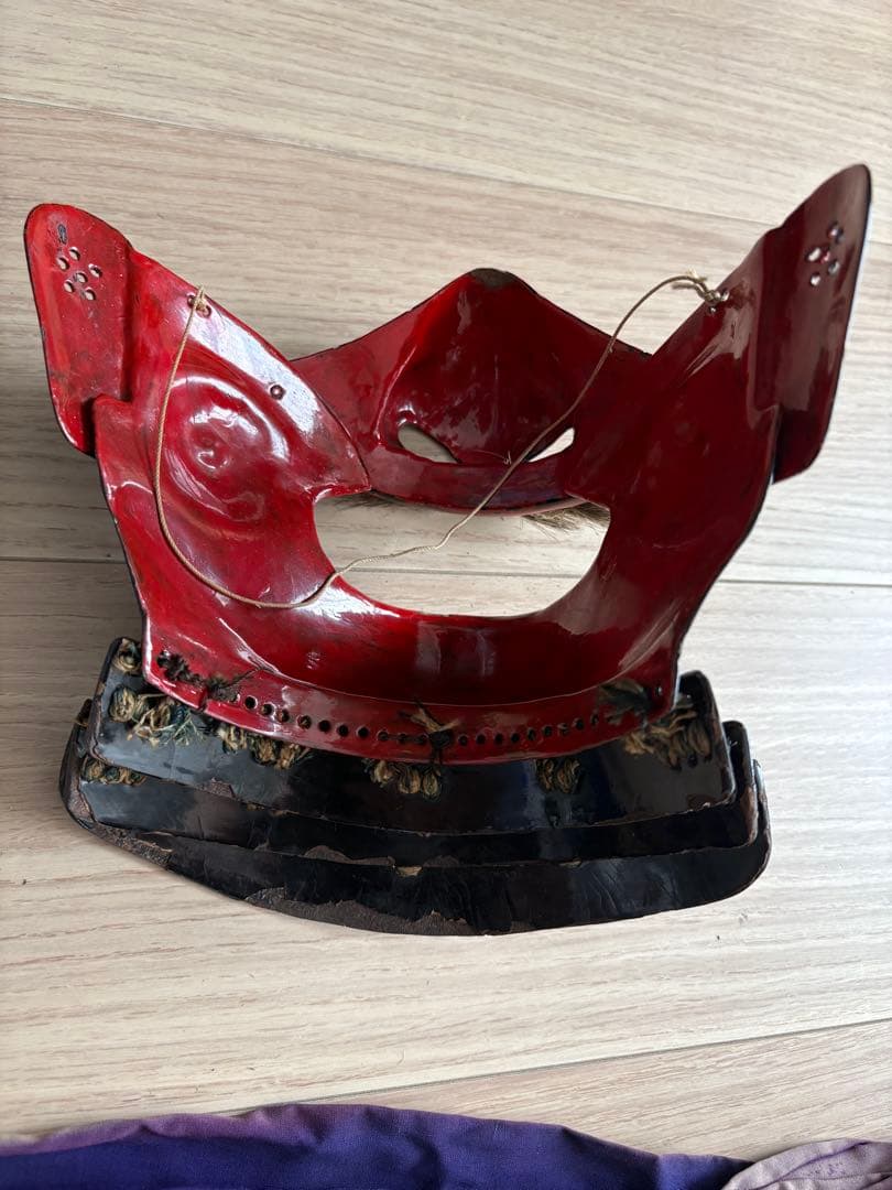 甲冑　等身大　当時物　鎧櫃付き