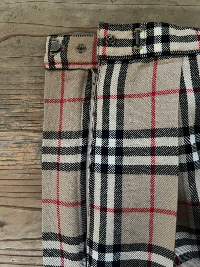 BURBERRY バーバリー チェック柄プリーツスカート サイズ150