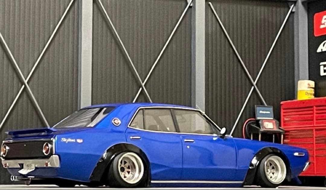 1/18 イグニッションモデル　スカイライン　ヨンメリ　GT-X 【ブルーメタ】