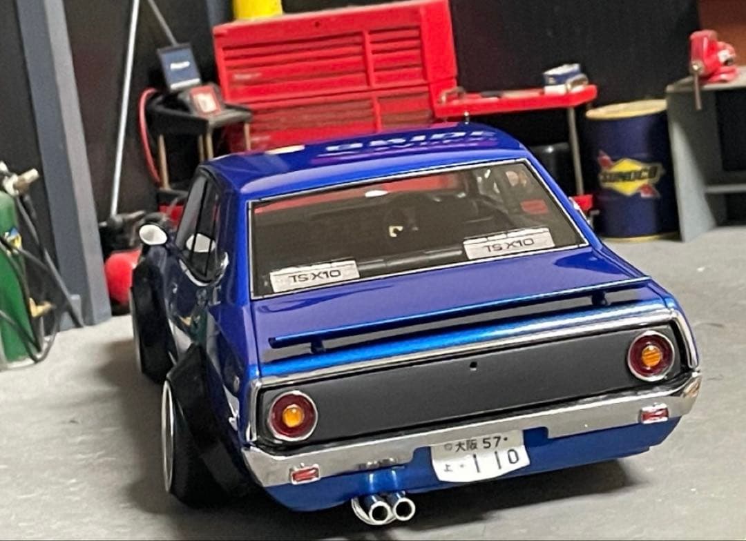 1/18 イグニッションモデル　スカイライン　ヨンメリ　GT-X 【ブルーメタ】