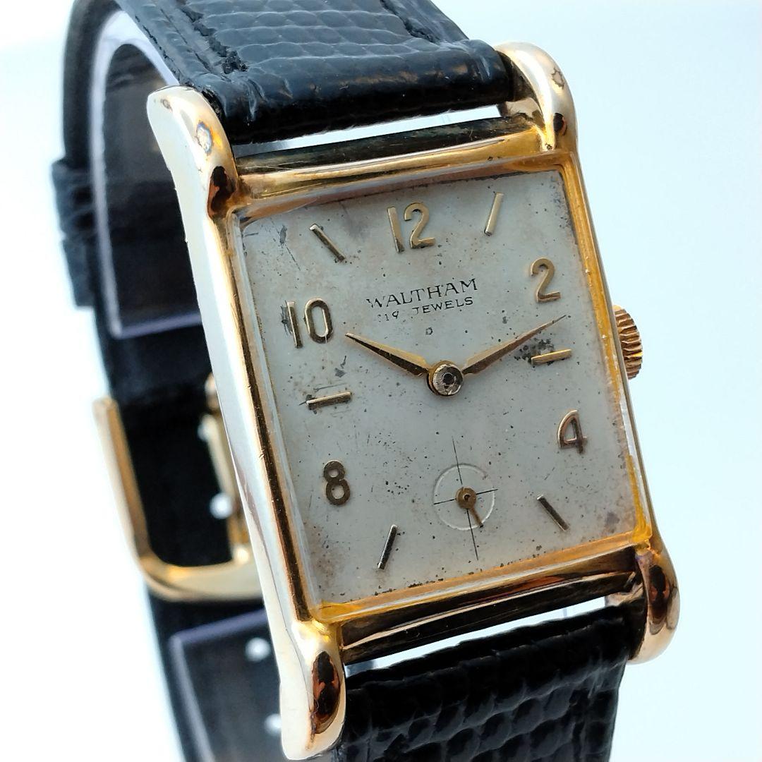 【1940s】WALTHAM スモセコ OH済 ヴィンテージ腕時計