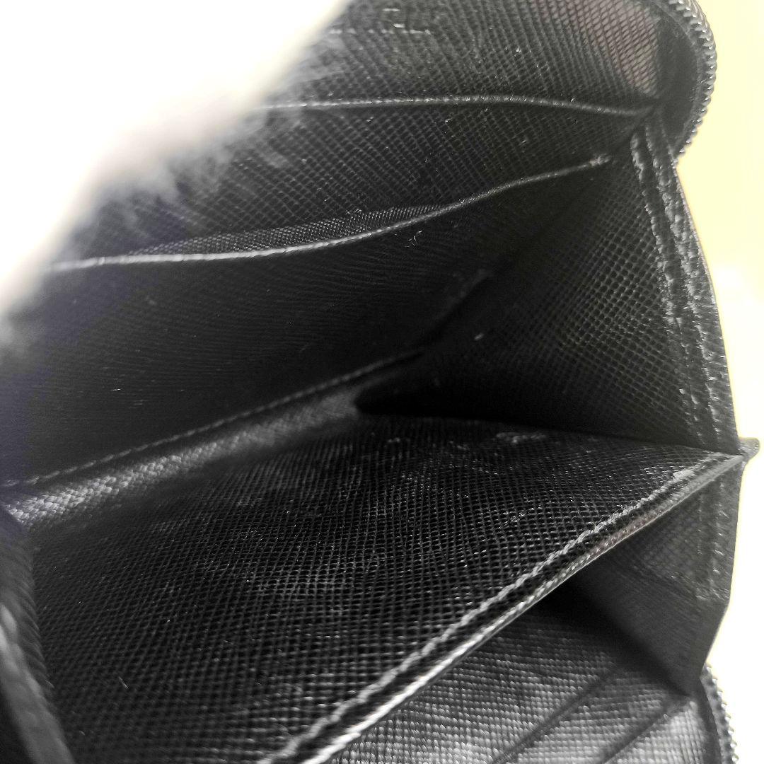 美品 プラダ ジッピー ケース パース 三角 黒 ブラック
