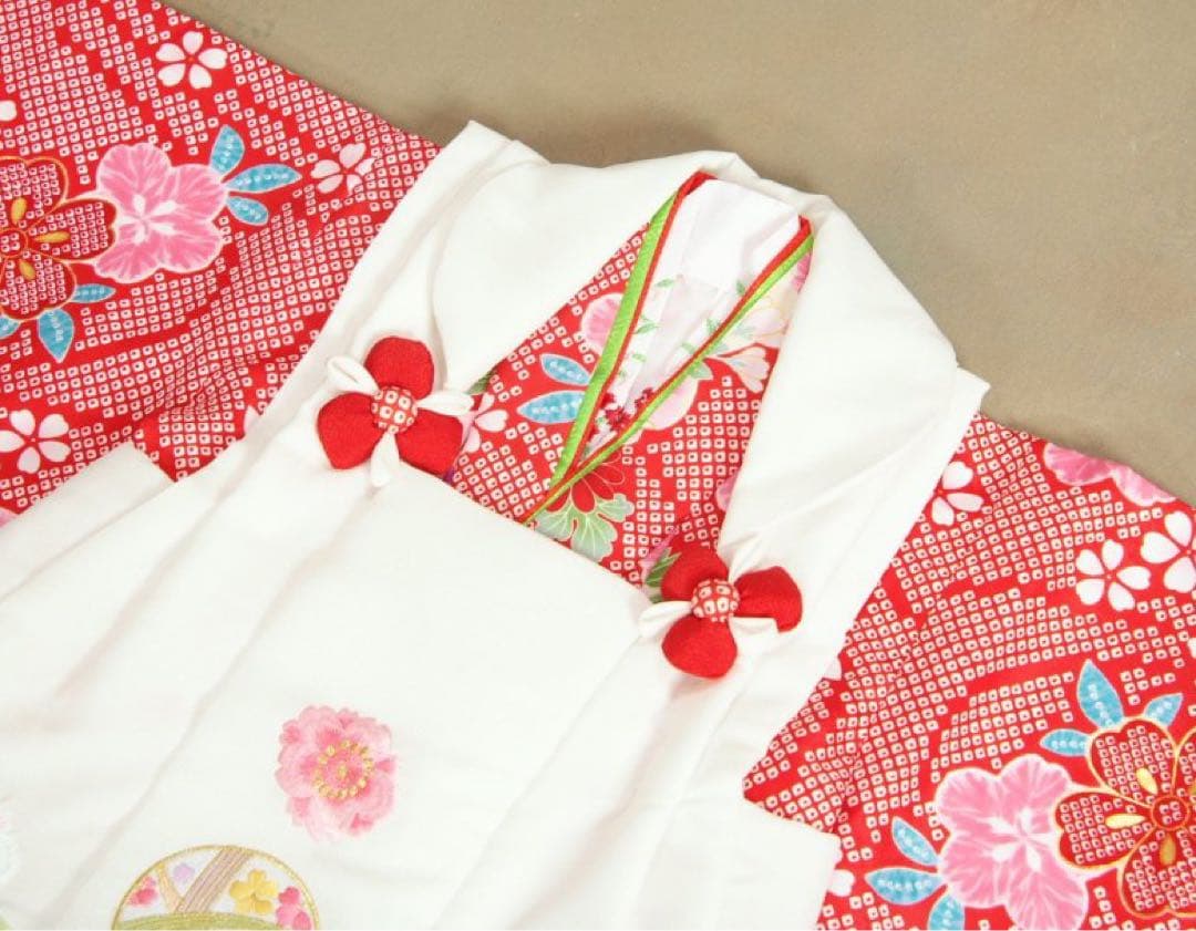 (中古品)七五三 着物 3歳 女の子 被布セット ひな祭り 販売 購入