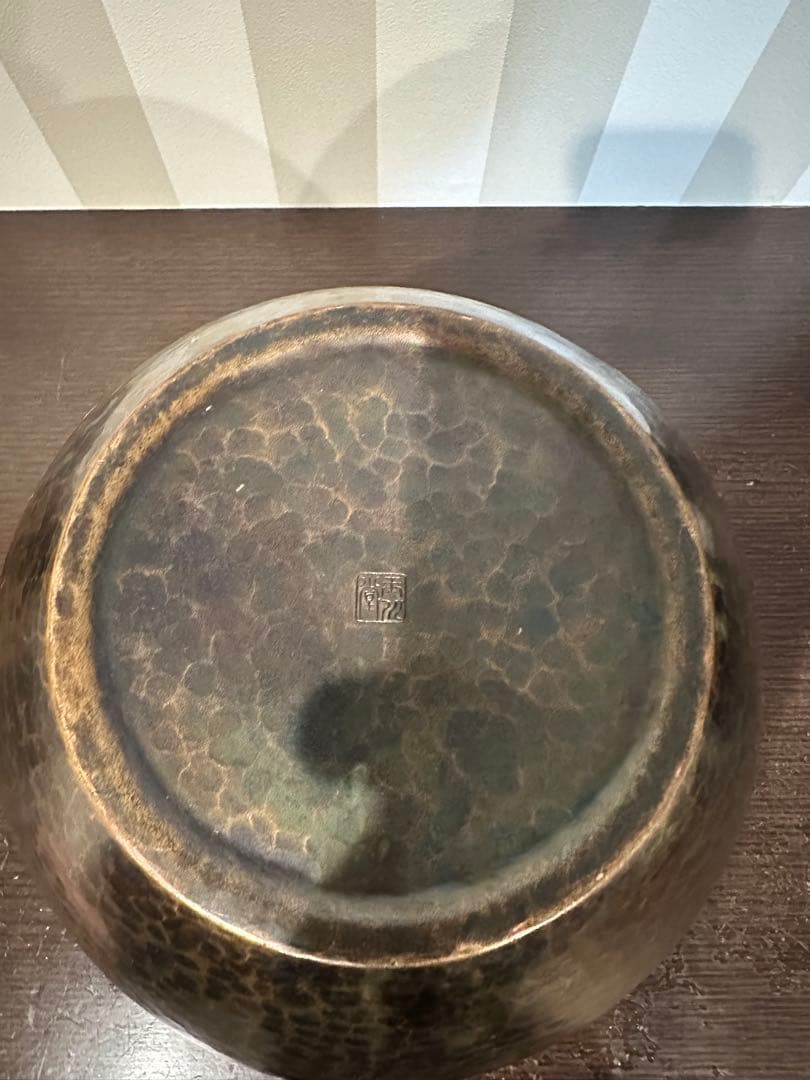 焼物銅製 縁起物松竹梅 花瓶 花器 壺 工芸品