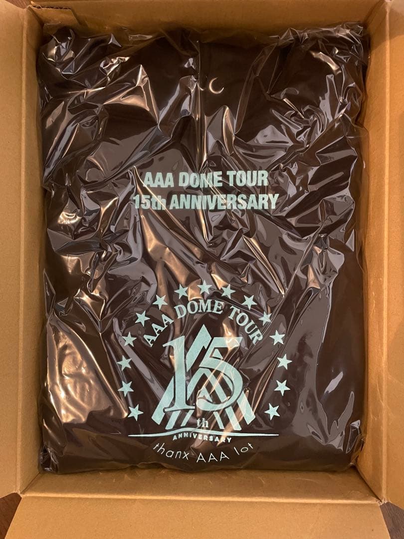 AAA 15th ライブグッズ　プルオーバーフーディパーカー L黒