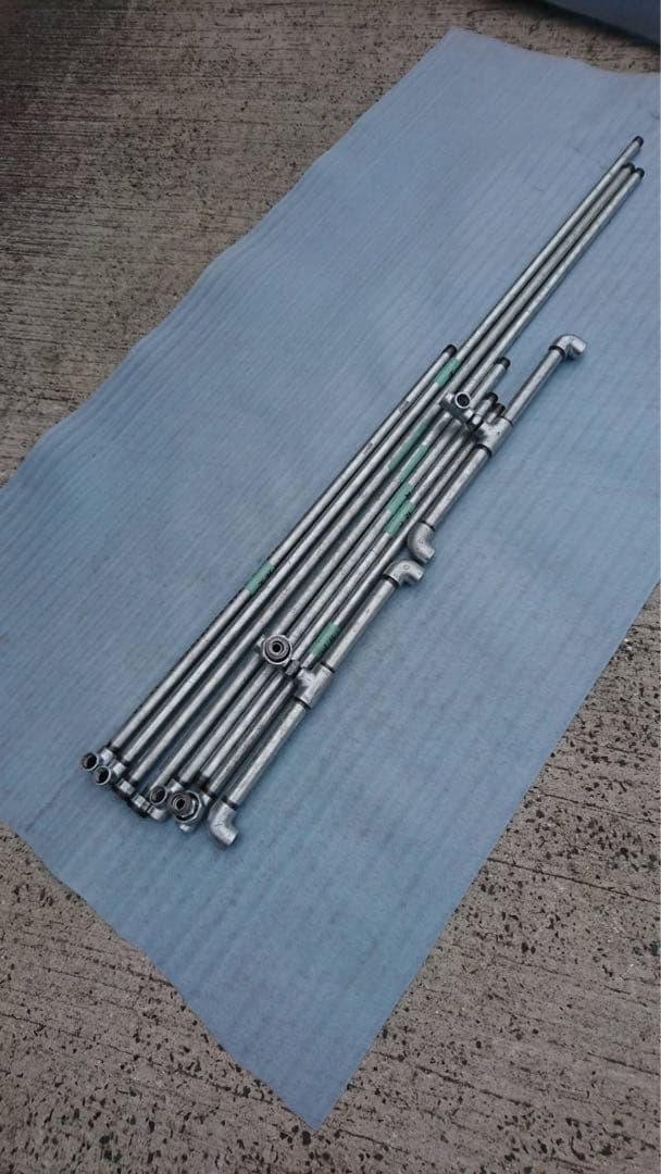 二段ガス管ハンガーラックSilkthread999