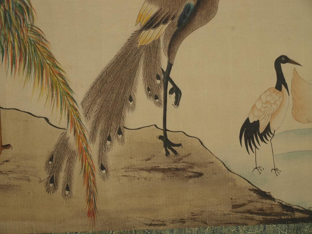 骨董市仕入れ品 中国明時代の掛軸 激安骨董品 肉筆保証BD409A11-6