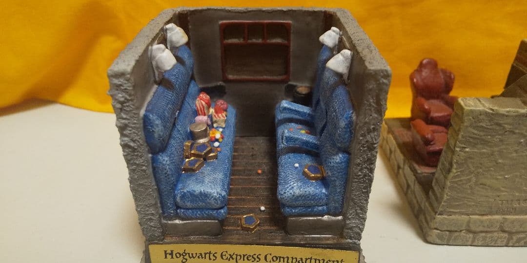ハリーポッター ベネリック ジオラマフィギュア ホグワーツ特急車内 談話室セット