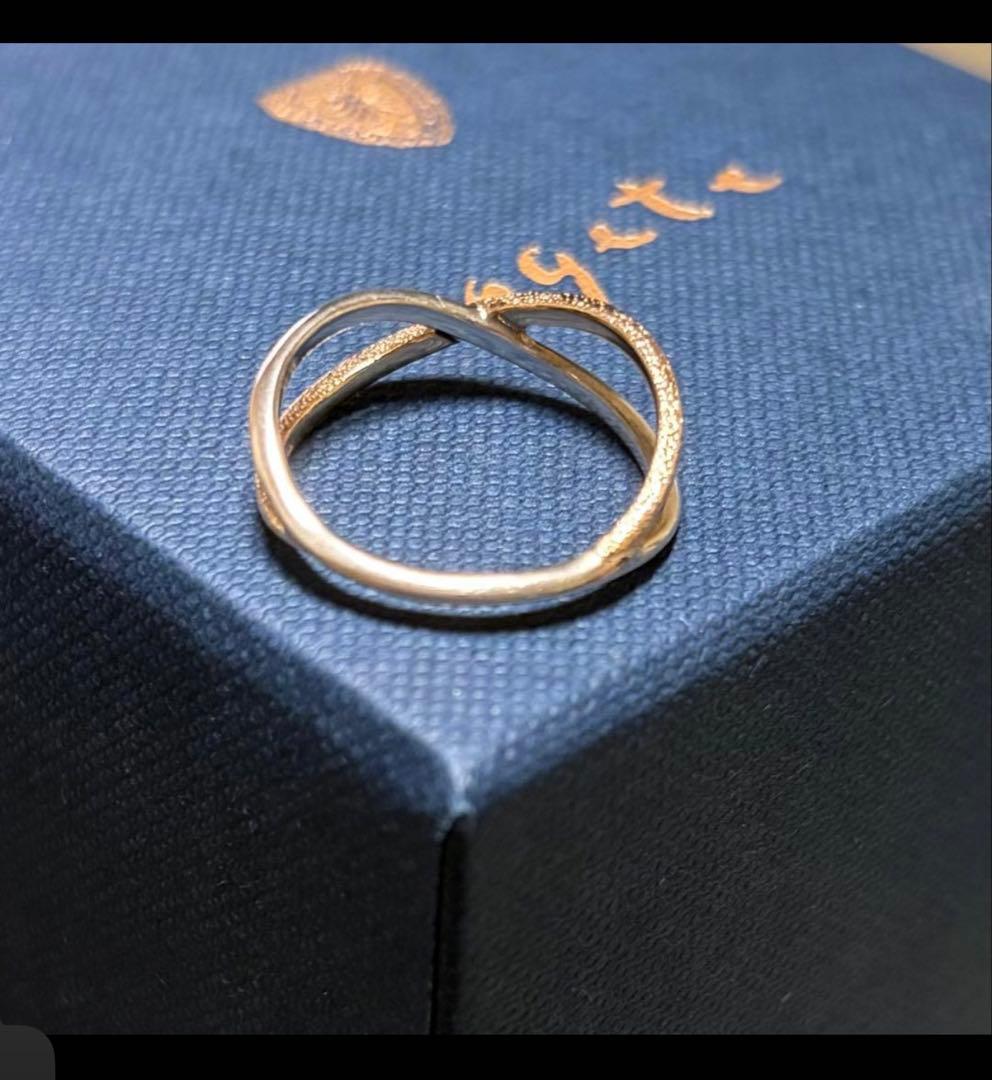 agete/アガット　シルバー/K10 リング　13号