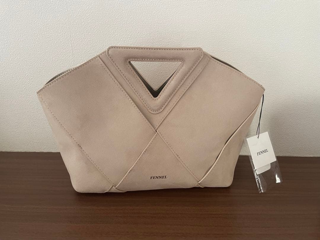 FENNEL スエードトライアングルハンドルバッグ