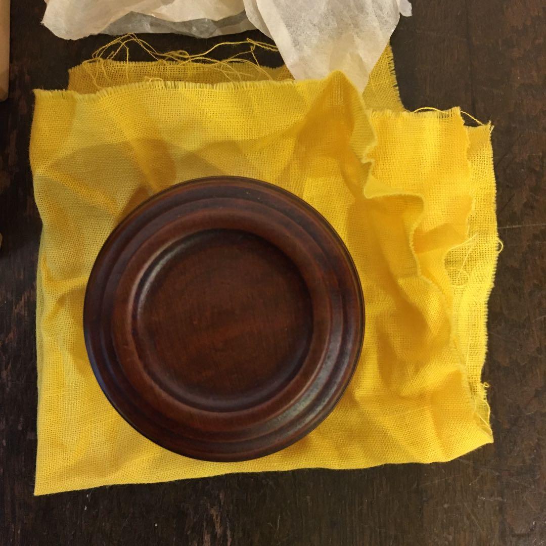 山中塗　天然木　うるし塗装　スリ内　金箔　ぐい呑み