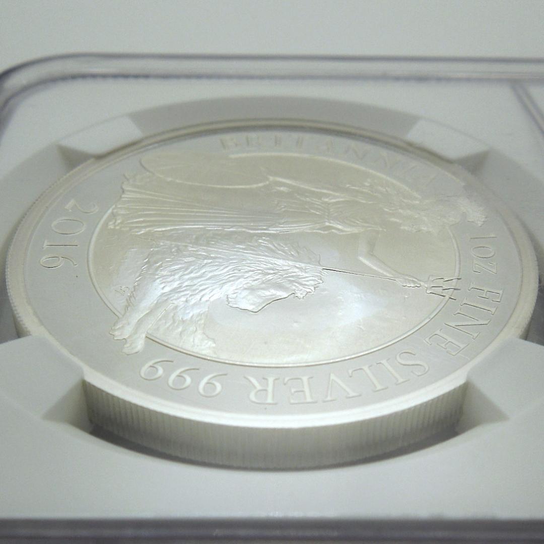 2016 ブリタニア ウナ ライオン 銀貨 ☆初期500枚 NGC PF70UC