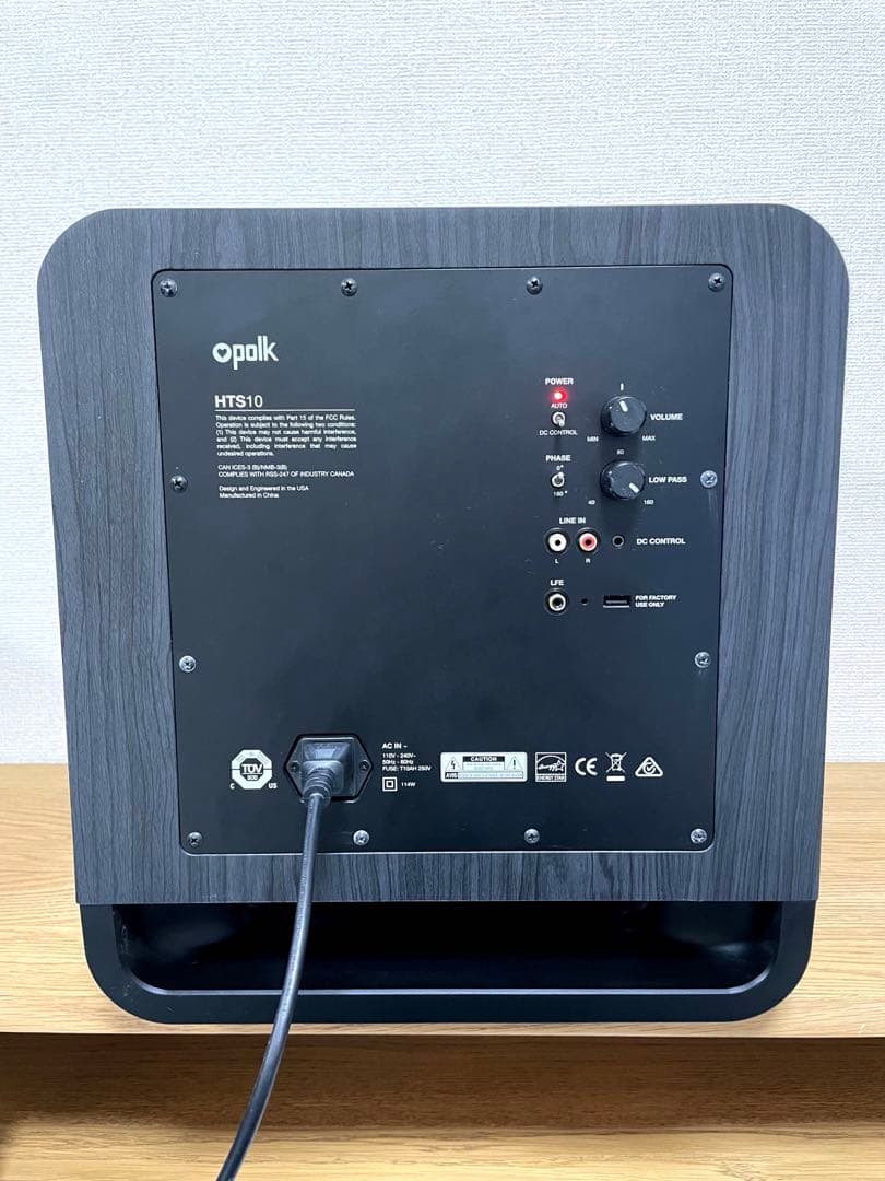 公式 ストアテレビ・オーディオ・カメラ - 美品 Polk Audio HTS10 サブ