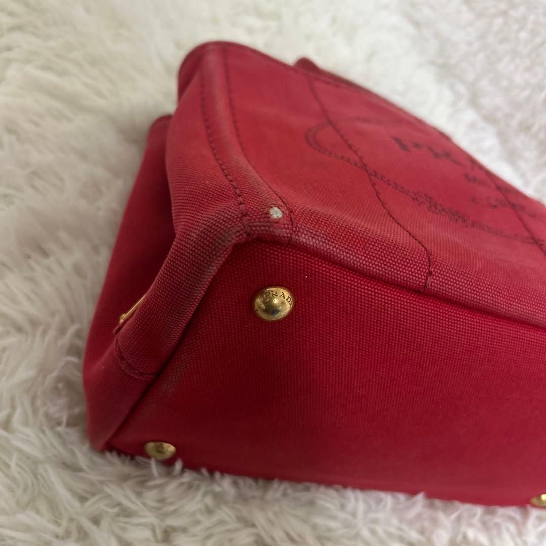 【正規品】PRADA プラダ　カナパS デニム　ハンドバッグ ギャランティーあり