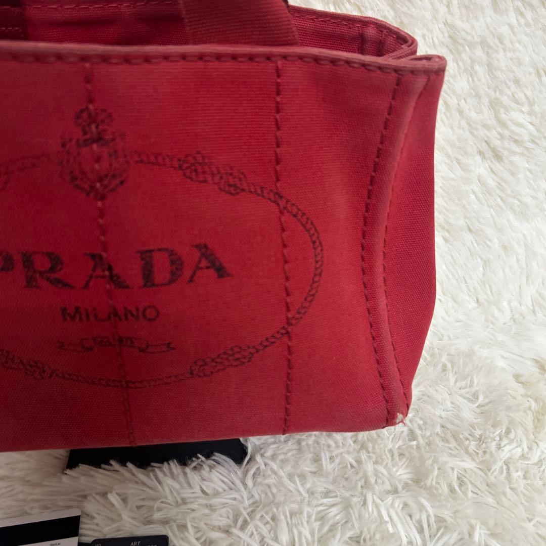 【正規品】PRADA プラダ　カナパS デニム　ハンドバッグ ギャランティーあり