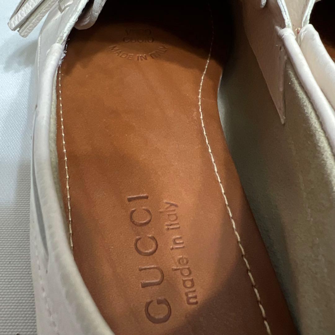 GUCCI ドライビングシューズ ローファー バンブータッセル 25.5cm