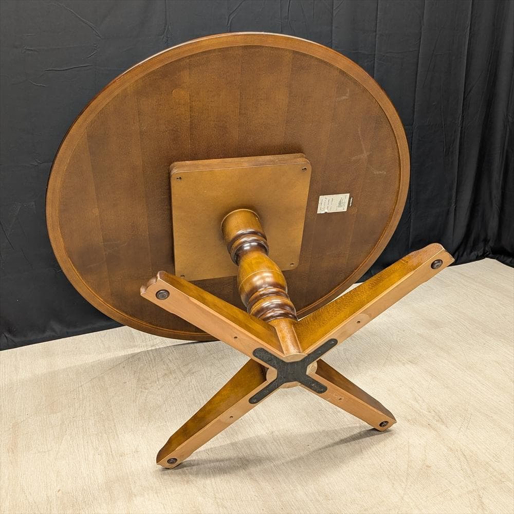 美品　カリモク　ラウンドテーブル　ダイニングテーブル　丸テーブル　食卓テーブル