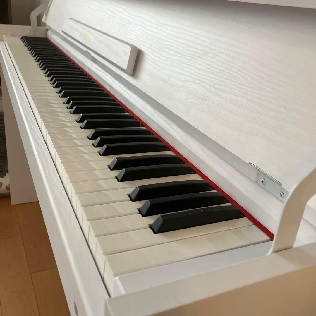 組立不要】【美品】IKTMI ホワイト電子ピアノ 128リズム搭載 - メルカリ