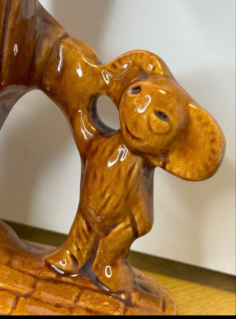 激レア‼️ソビエト アンティーク 大きなチェブラーシカとゲーナの陶器