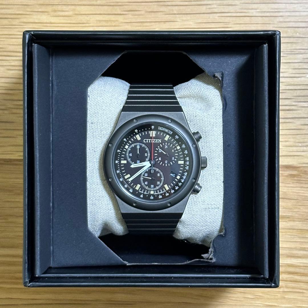 CITIZEN レコードレーベル 1984クロノグラフ 復刻限定 オンタイム別注