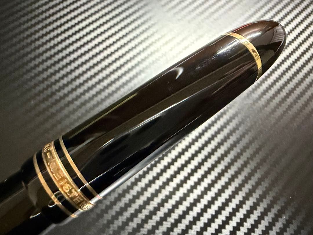 極美品 エボナイト芯 モンブラン 149 18K 中白 B 太字 万年筆