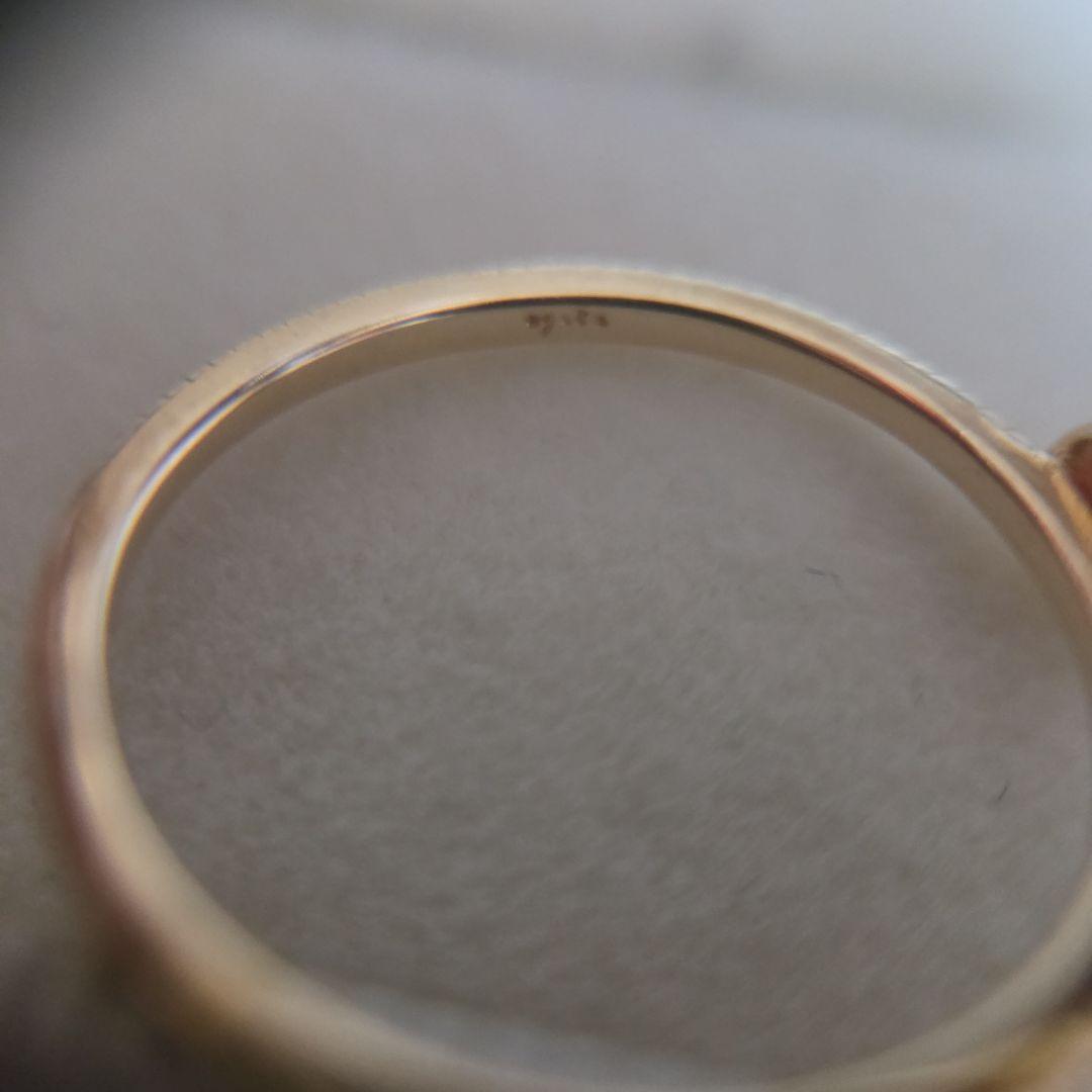 agete K10YG シャンデリア リング ダイヤ