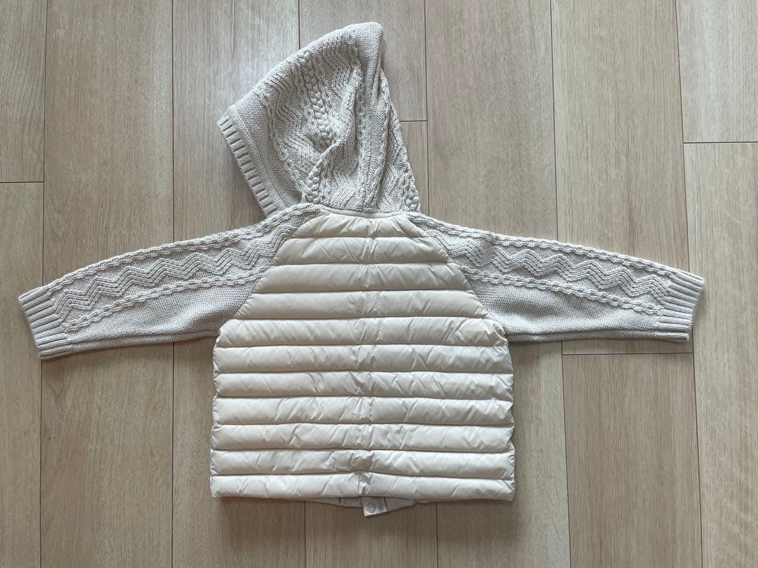 Bonpoint フード付きアウター ダウン ベージュ サイズ2