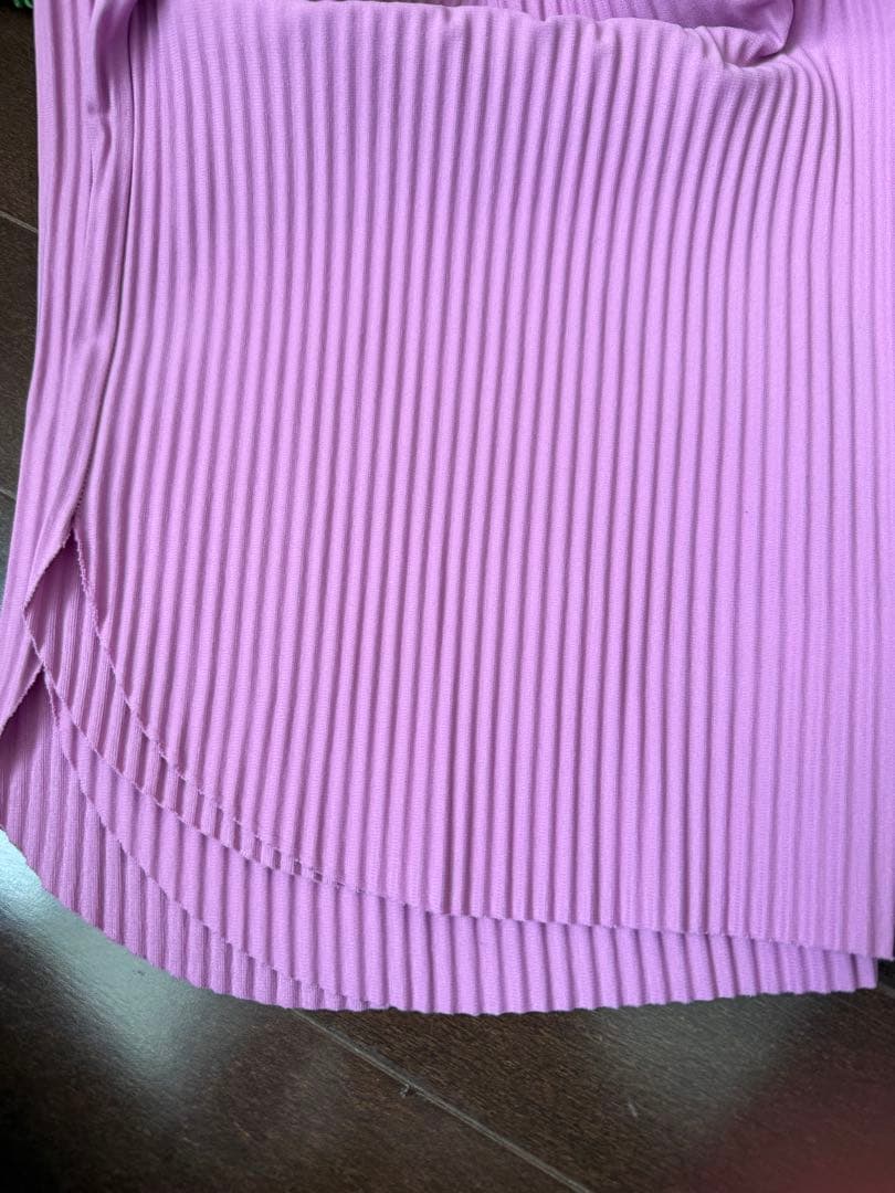 me Issey Miyake パープル プリーツパンツ MI112KF628