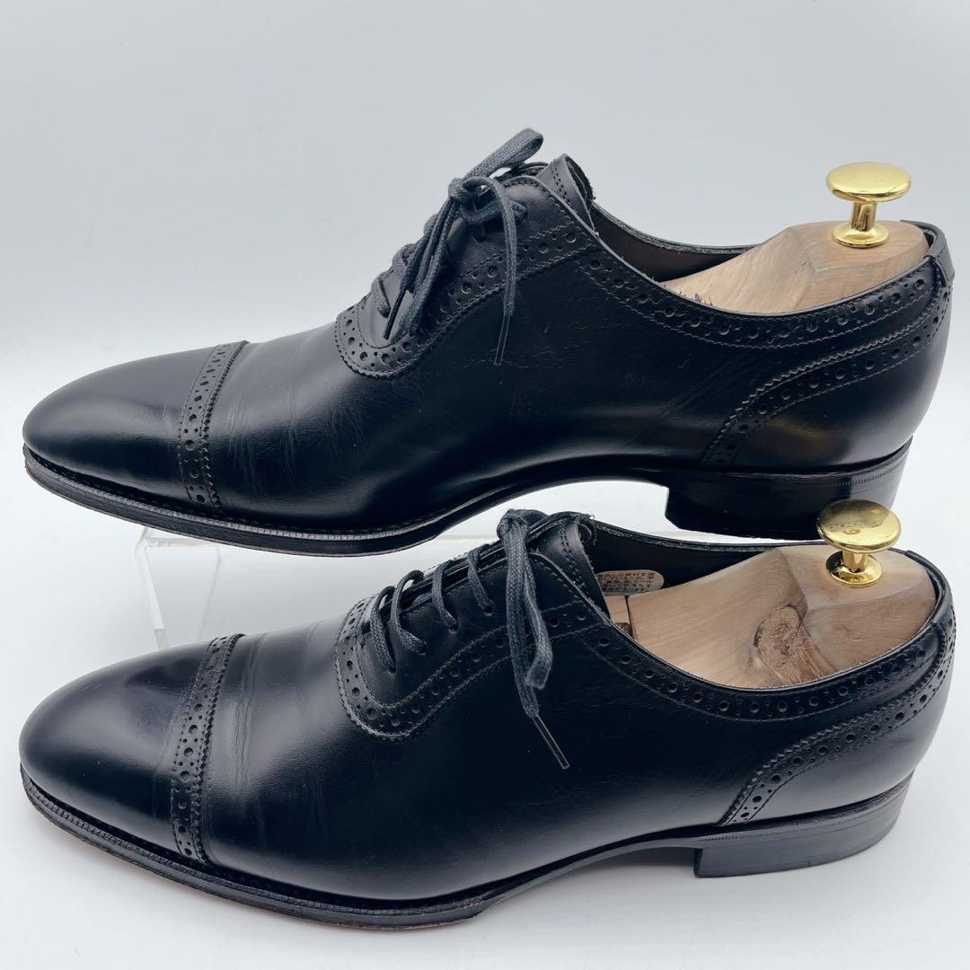 美品✨ユニオンインペリアル U1108 パンチドキャップ ブローグ 黒 25cm