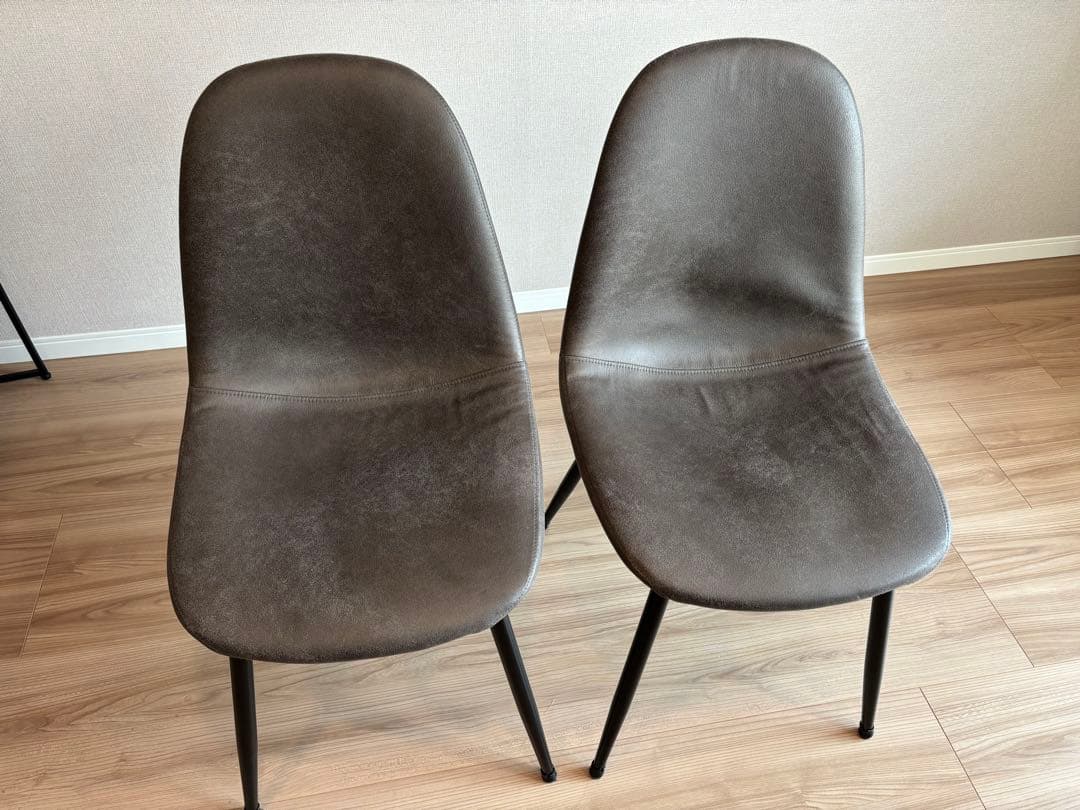 LOWYA　ダイニングテーブル　大理石柄　グレー