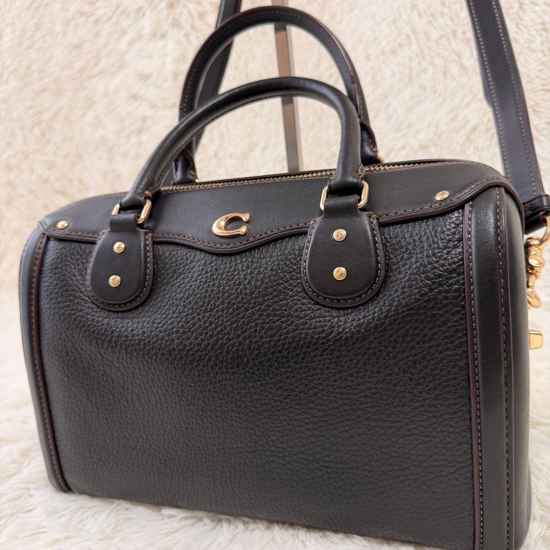 ✨美品 COACHコーチ ショルダーバッグF37862 2way シボ革 レザー
