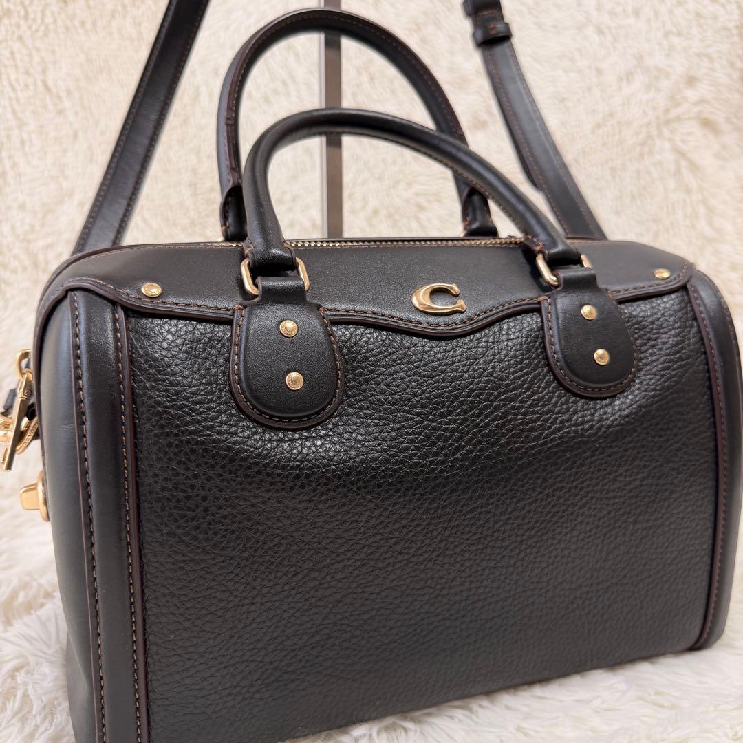 ✨美品 COACHコーチ ショルダーバッグF37862 2way シボ革 レザー