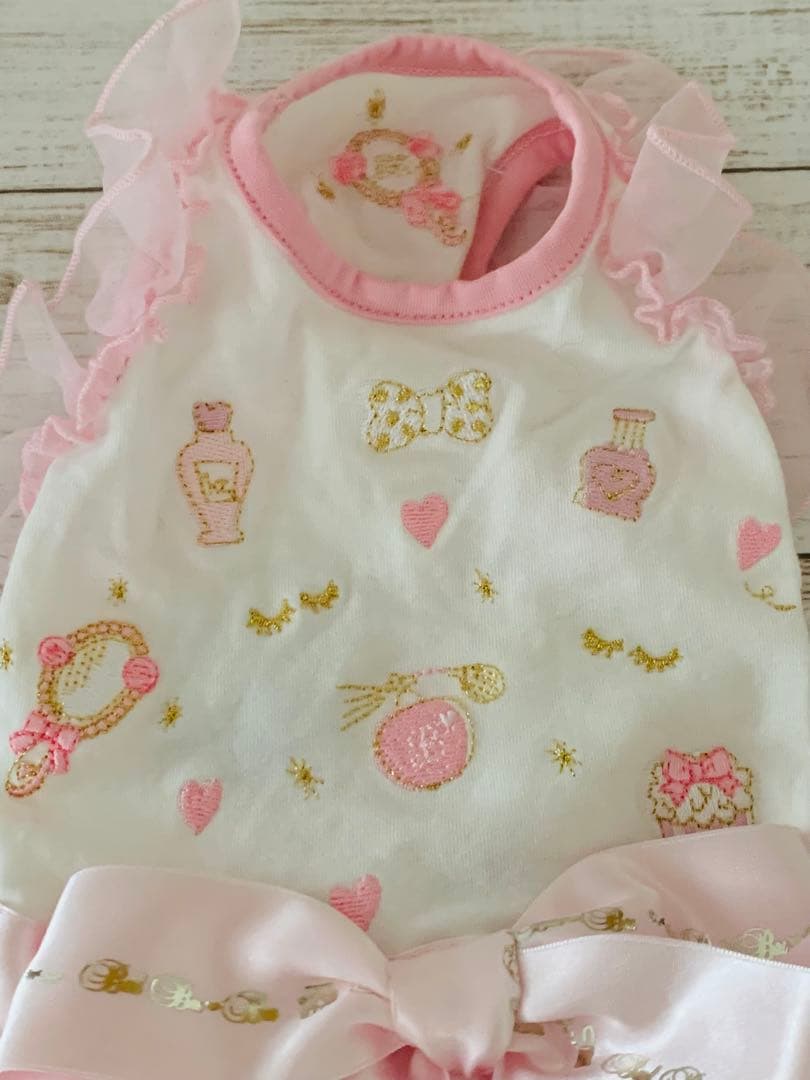 BUL BU-BUブルブブ犬用フリルドレス ピンク SSS