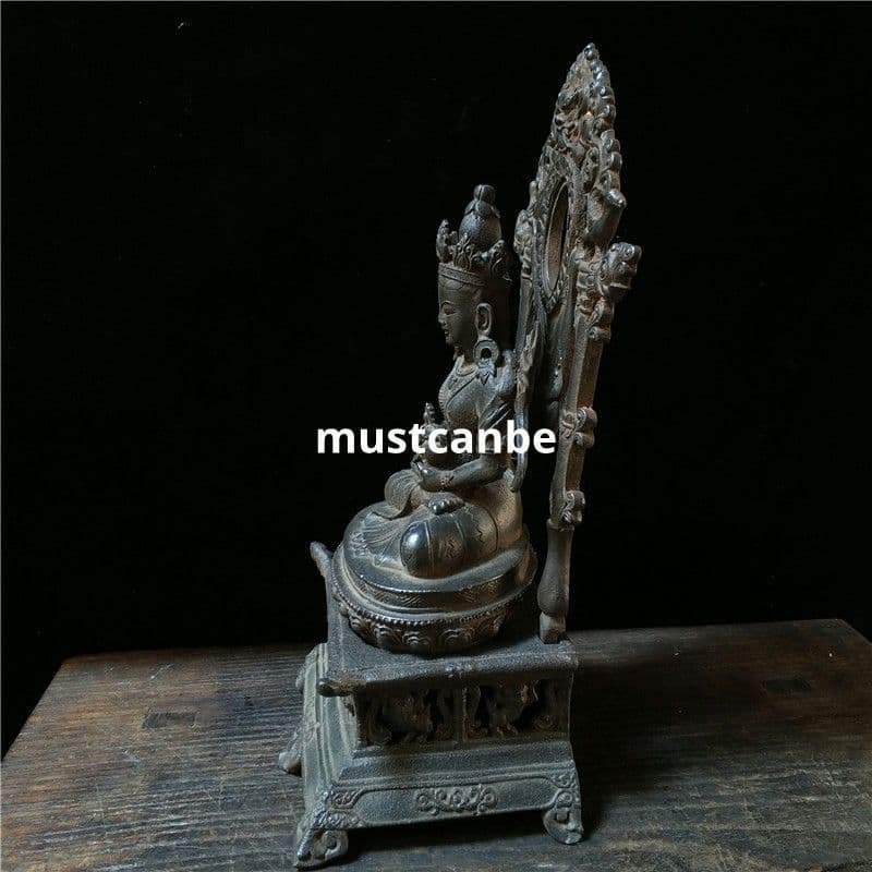 鉄器 仏像 蔵仏 茶室 仏堂に奉納 鎮宅辟邪 開運風水 招財 置物 工芸品