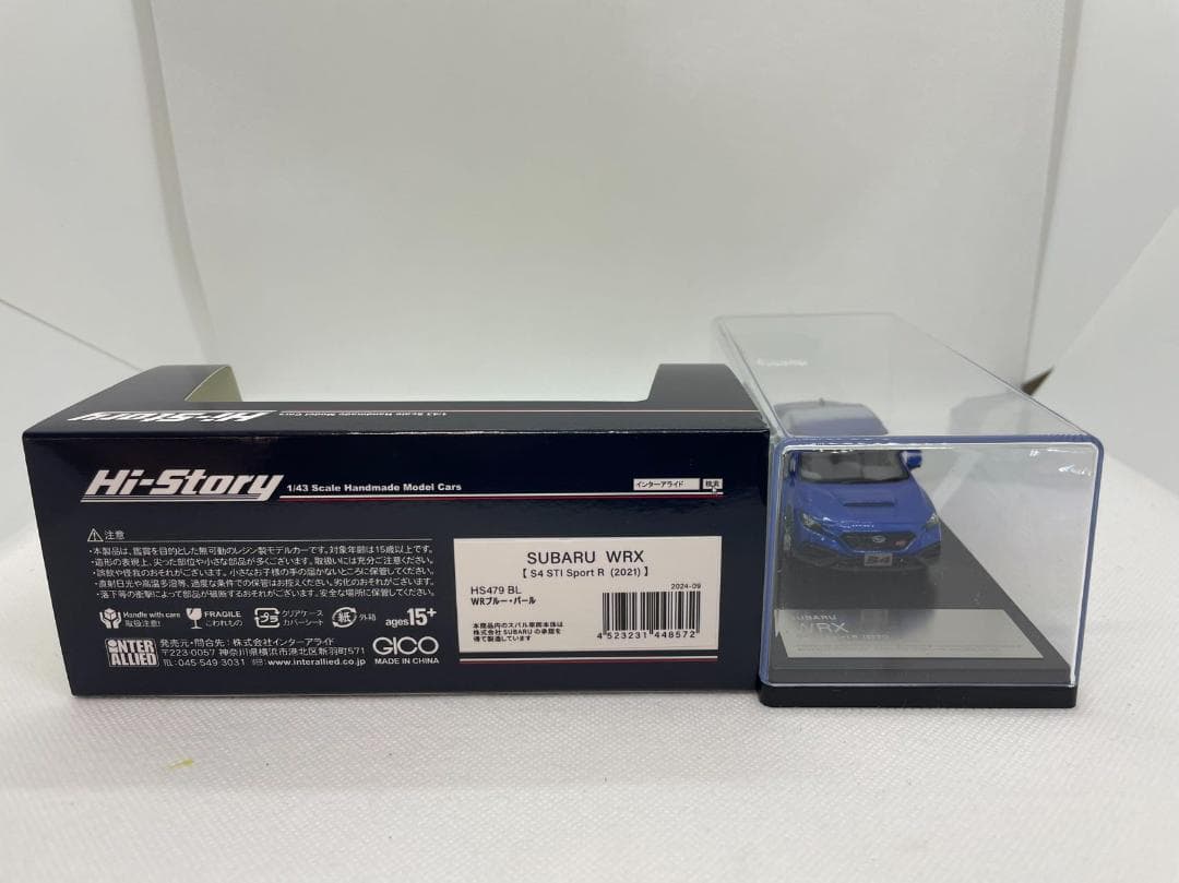 402-191 Hi-Story 1/43 スバル WRX S4 STI