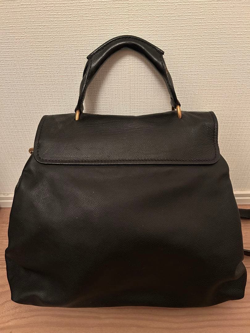 【BM】Chloé 黒 レザー ショルダーバッグ