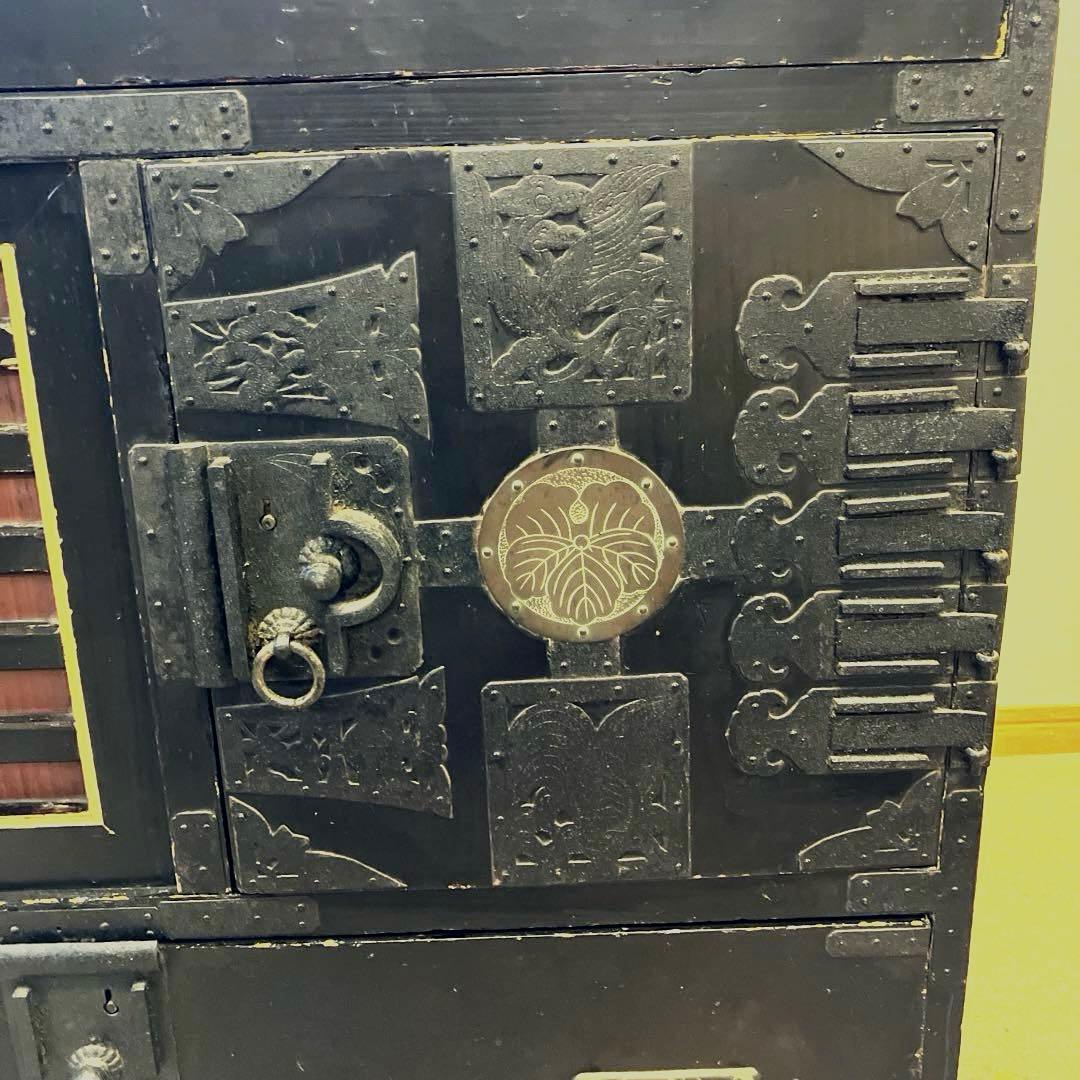 時代箪笥（約幅88、高83、奥45㌢、重32㌕／説明・写真見直し、