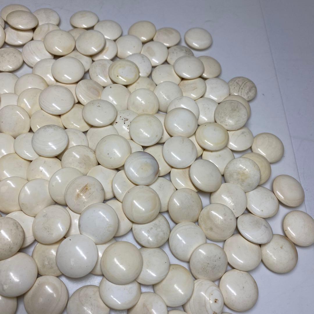 本蛤石,那智黒　碁石　木箱付　白180/黒193/1995g 東N7-1021①