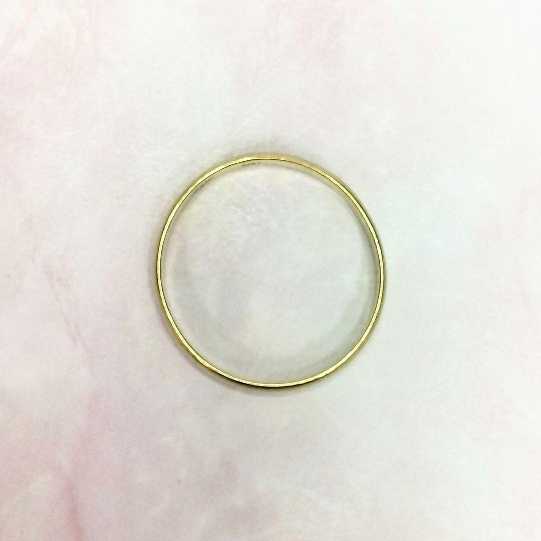 タイムセール♡K18 リング 平打 11号 地金 インデックス レディースリング