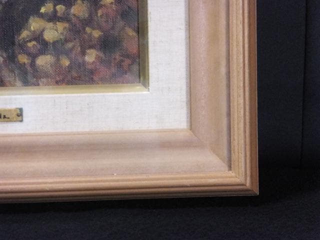 小田和典　直筆サイン『果物売りの少年』キャンヴァスに油彩 4号 0418G