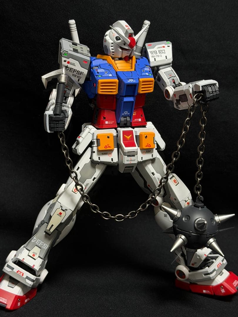 1/100 rx78-2ガンダム 改修塗装済完成品 fatcat ガンプラ完成品