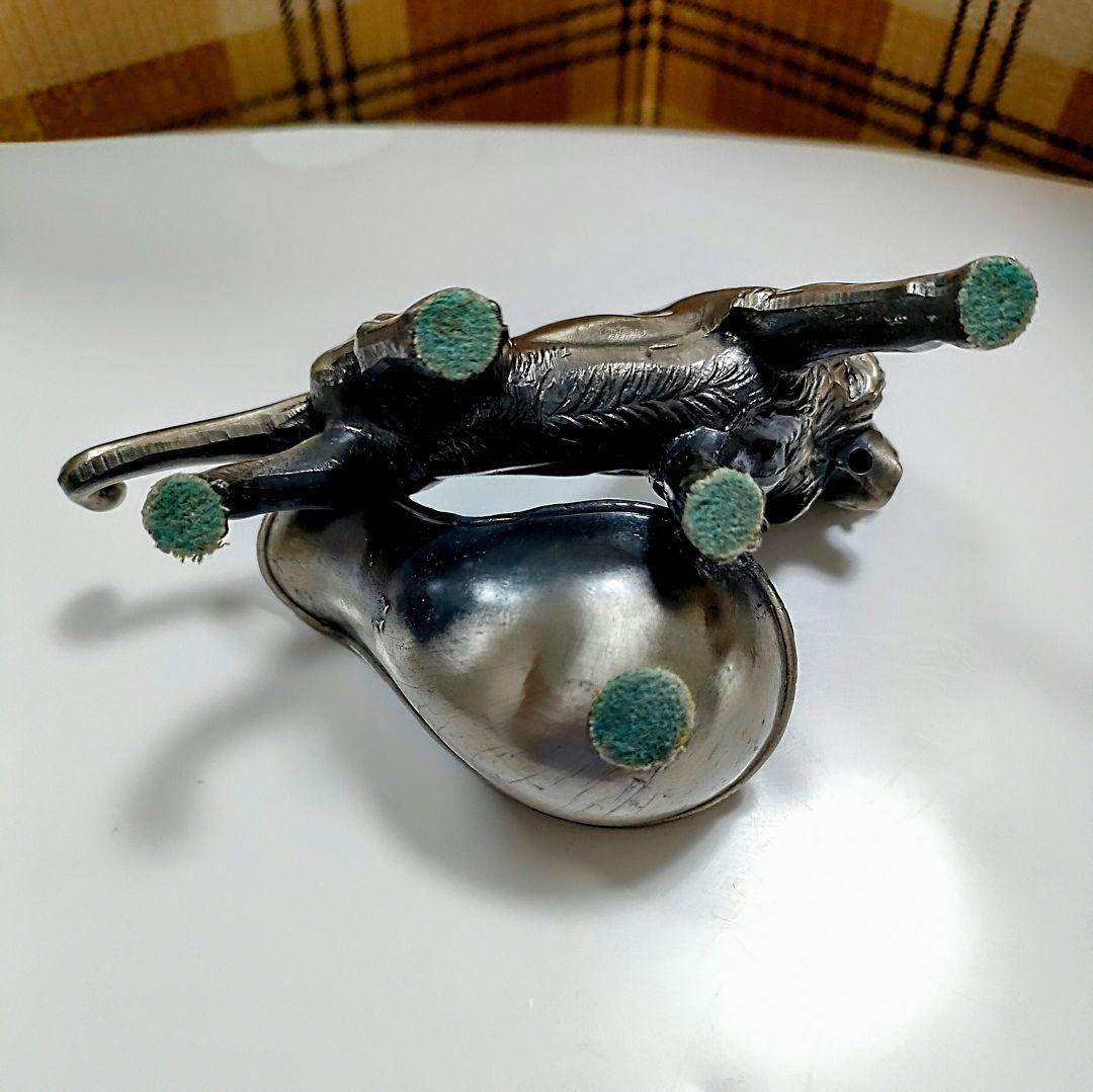 ○5270#0703 アンティーク/金属工芸ライオンパイプレスト（パイプ置き