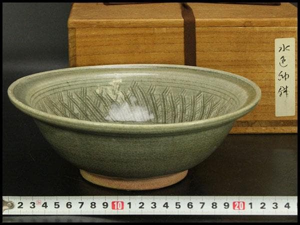 中国美術 青磁 鉢 古美術(ZE733) - メルカリ