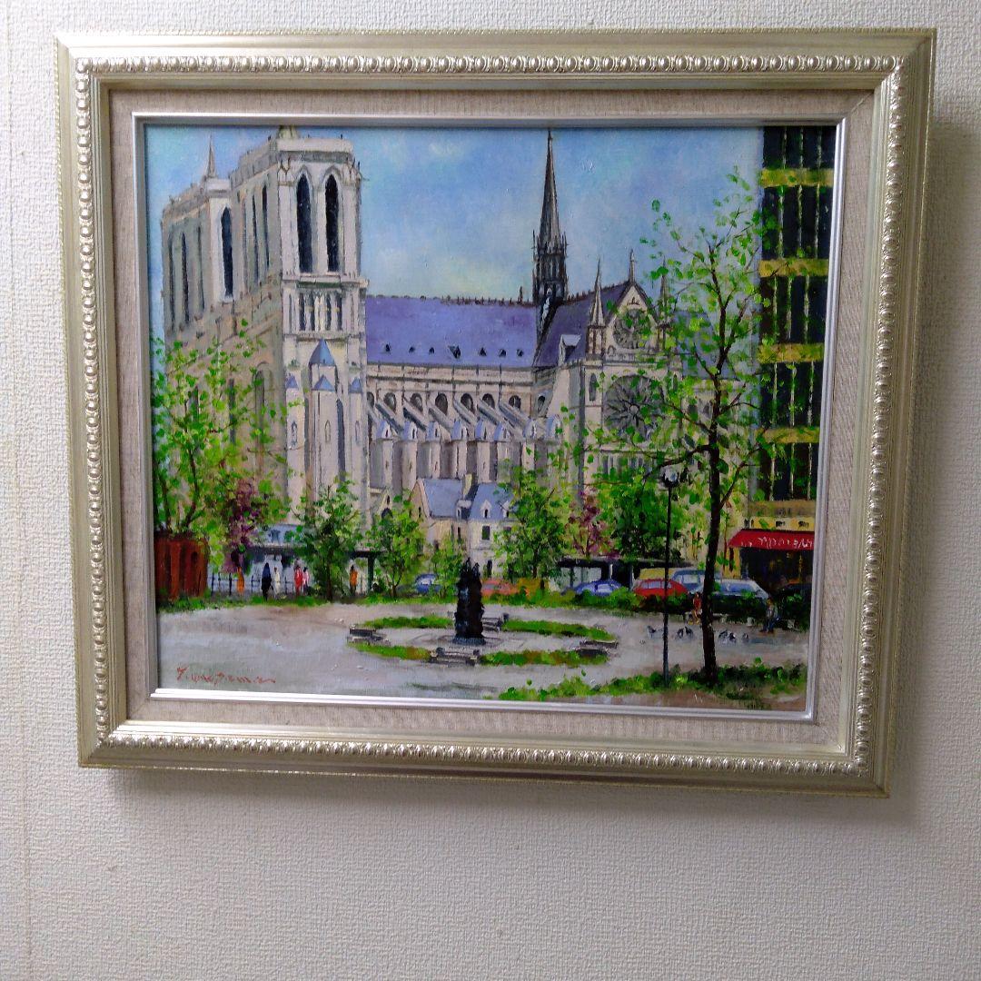 肉質油絵横6号額装仕上げ品