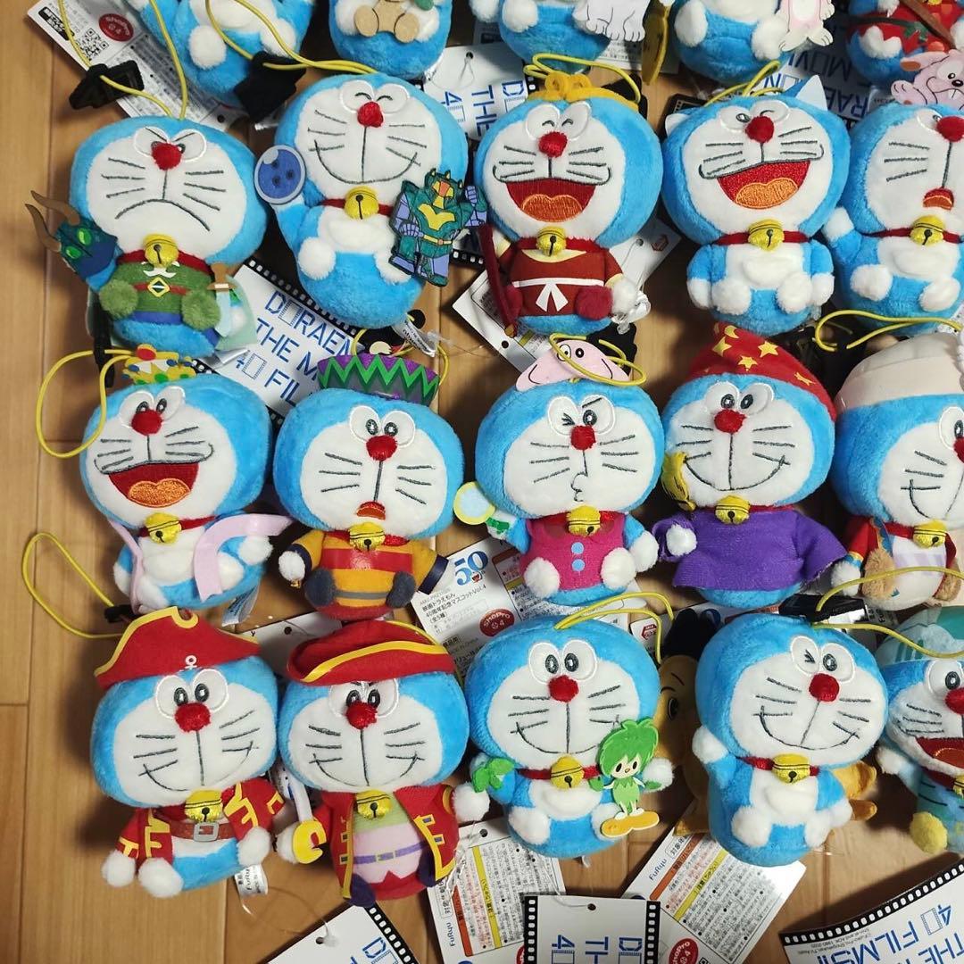 ドラえもん 映画 40周年記念 マスコット ぬいぐるみ　39点 セミコンプ　新品